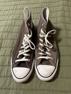 Converse High Top Sneakers Brown with White Accents